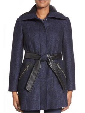 Via Spiga Boiled Bouclé Belted Coat